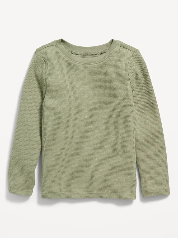 Old Navy Unisex Long-Sleeve Thermal-Knit T-Shirt for Toddler