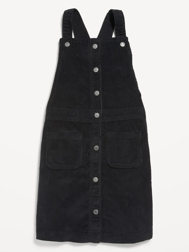 Corduroy Pinafore Overall Dress for Girls