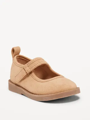 Faux-Suede Mary-Jane Shoes for Toddler Girls