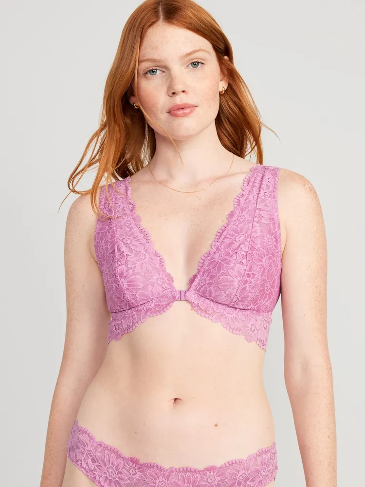 Old Navy Lace Front-Close Bralette Top for Women