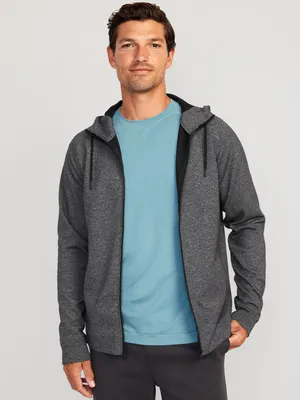 Dynamic Fleece Hidden-Pocket Zip-Front Hoodie