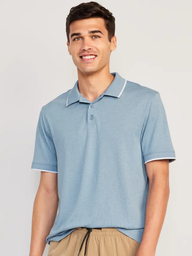 Men's Antigua Blue Carolina Panthers Legacy Pique Polo