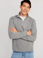 Sweater-Knit Quarter Zip