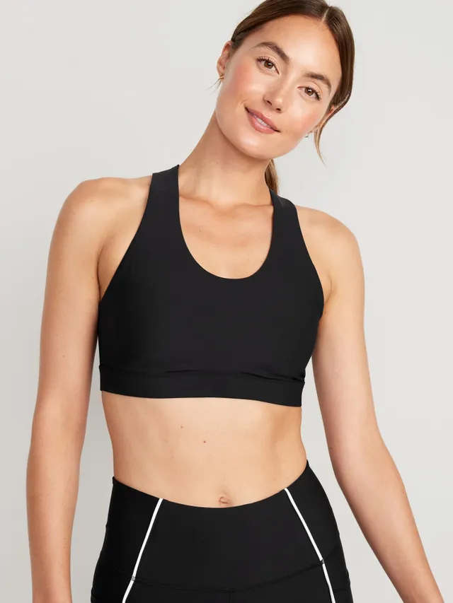 Old Navy Medium Support PowerSoft Strappy Sports Bra for Women