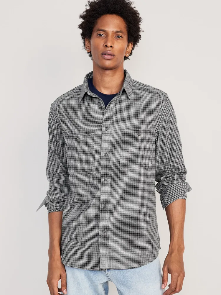 Soft-Brushed Flannel Shirt