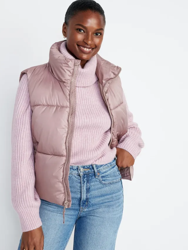 Lucky Brand Women's Long Quilted Anorak Puffer Vest