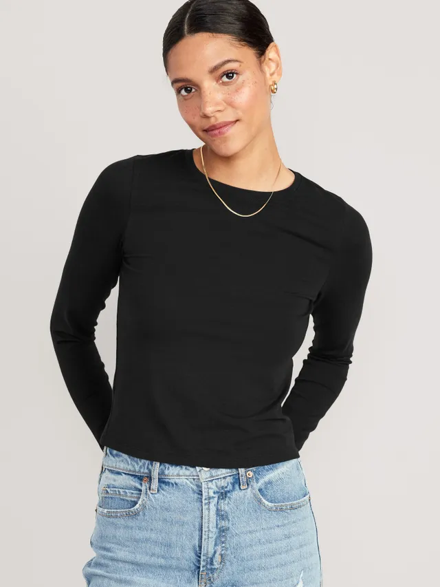 Long-Sleeve Double-Layer Sculpting T-Shirt