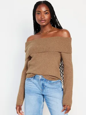 Off-the-Shoulder Sweater for Women