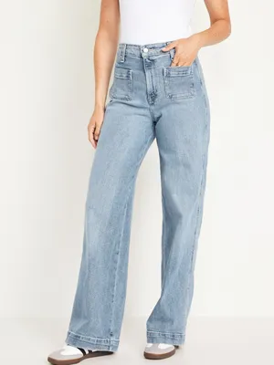 Extra High-Waisted Trouser Wide-Leg Jeans