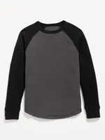 Raglan-Sleeve Thermal-Knit T-Shirt for Boys