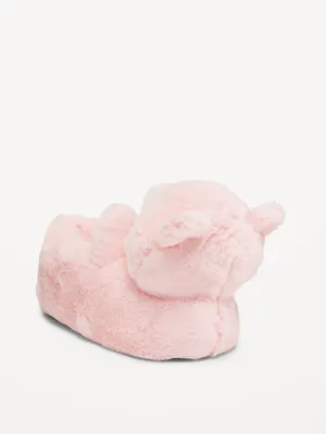 Faux-Fur Critter Slippers for Girls
