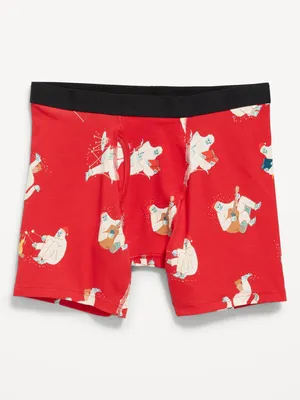 Printed Boxer-Brief Underwear for Men - 6.25-inch inseam