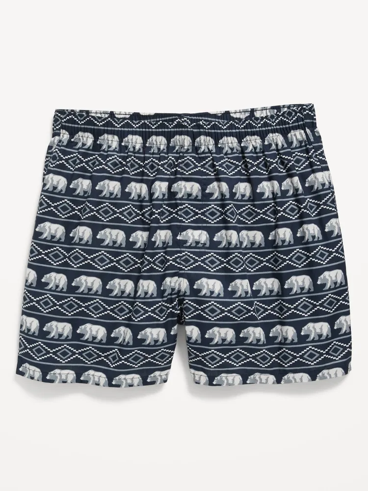 Printed Soft-Washed Boxer Shorts for Men - 3.75-inch inseam
