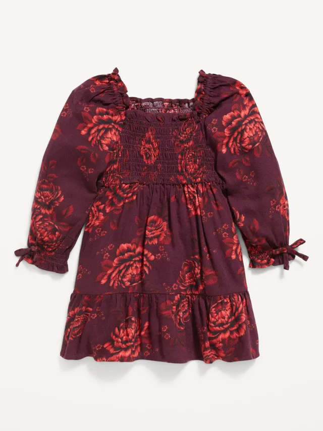 2-Pack Printed Long-Sleeve Jersey Dress for Baby