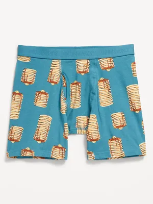 Printed Built-In Flex Boxer-Brief Underwear for Men - 6.25-inch inseam