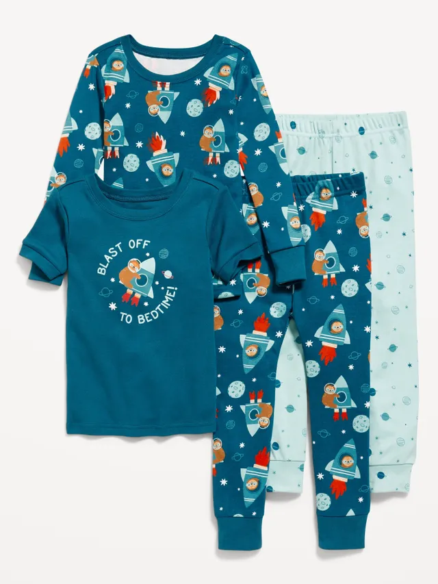 Old Navy Unisex 4-Piece Snug-Fit Pajama Set for Toddler & Baby