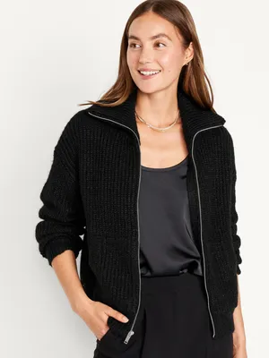 Full-Zip Cardigan Sweater for Women