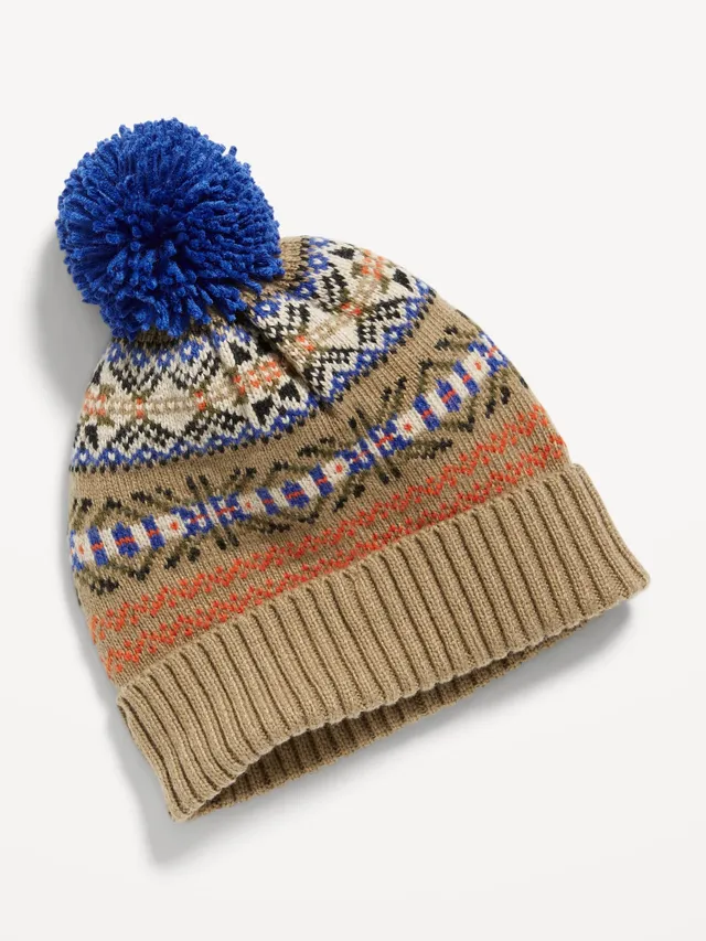 Youth Cream/Navy Dallas Cowboys Bone Cuffed Knit Hat