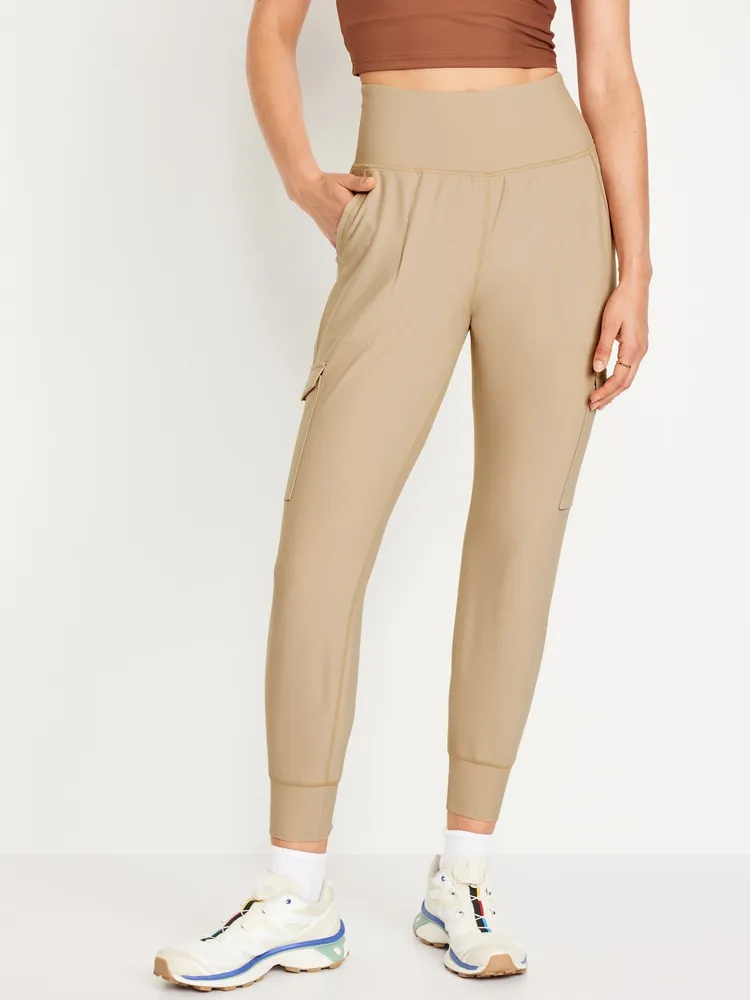 High-Waisted PowerSoft Cargo Joggers