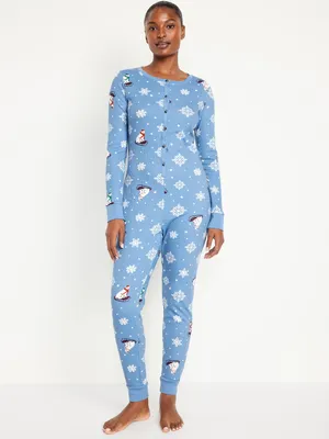 Thermal-Knit Pajama One-Piece