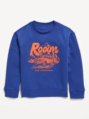 Crew-Neck Graphic Sweatshirt for Boys