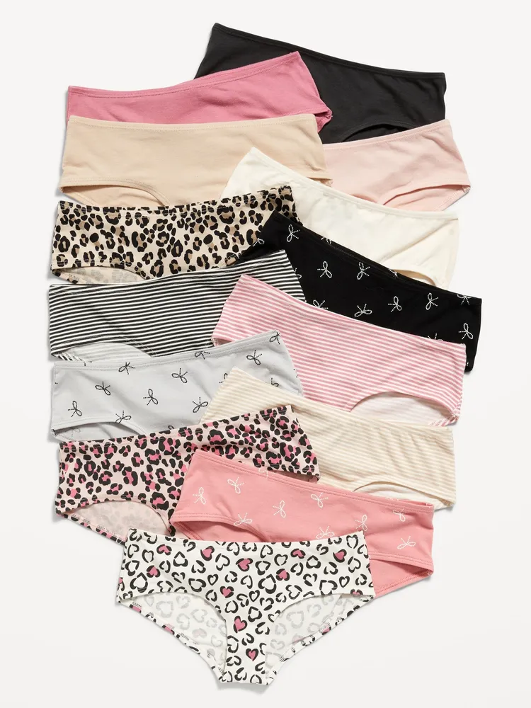 Women's Girls 5-Pack Printed Hipster Underwear, Underwear