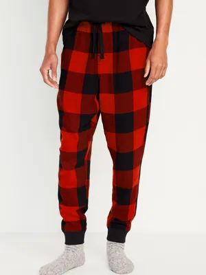 Flannel Jogger Pajama Pants for Men