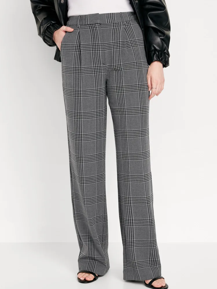 Extra High-Waisted Taylor Trouser Wide-Leg Pants