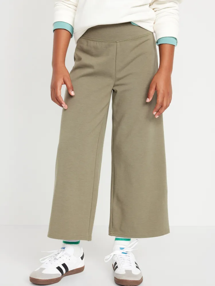 PowerChill High-Waisted Cropped Wide-Leg Performance Pants for