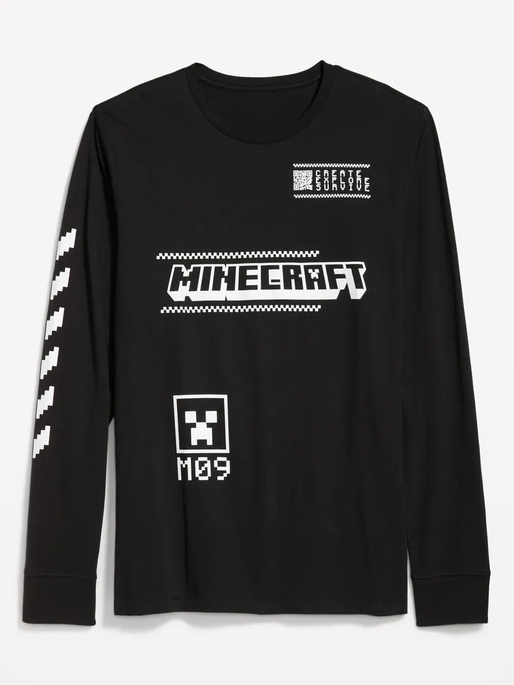 Minecraft Gender-Neutral Long-Sleeve T-Shirt for Adults