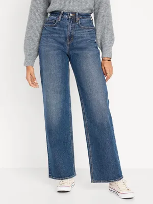 Curvy Extra High-Waisted Wide-Leg Jeans for Women