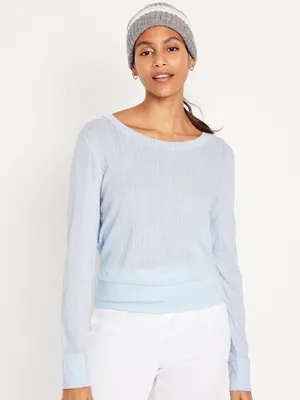 Pointelle Pajama Top