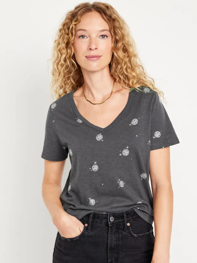 Old Navy EveryWear V-Neck Printed T-Shirt for Women