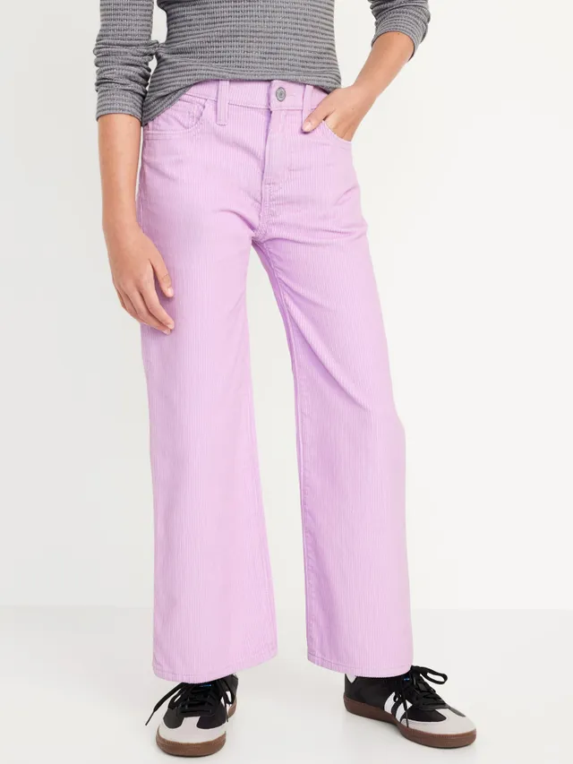 Almost Famous Crave Fame Juniors' 90s Corduroy High-Rise Wide-Leg Pants