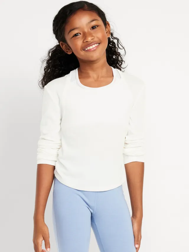 Old Navy UltraLite Long-Sleeve Ruched Performance Top for Girls