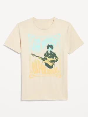 Jimi Hendrix Gender-Neutral Graphic T-Shirt for Adults