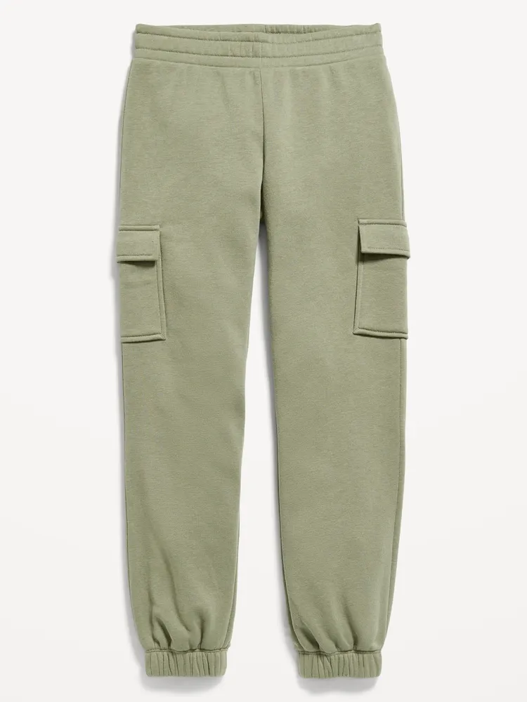High-Waisted Dynamic Fleece Zip-Pocket Wide-Leg Sweatpants for