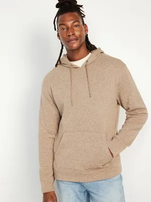 Fleece-Knit Pullover Hoodie for Men