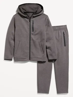 Dynamic Fleece Hoodie & Jogger Sweatpants Set for Boys