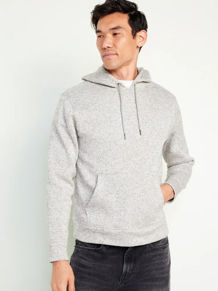 Fleece-Knit Pullover Hoodie