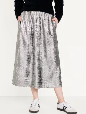 A-Line Midi Skirt for Women