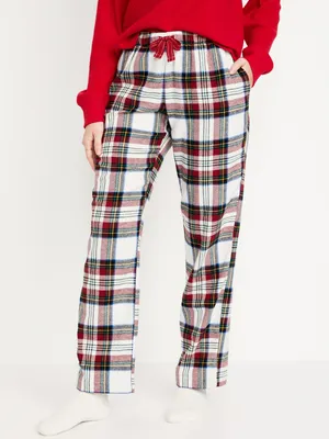 Mid-Rise Flannel Pajama Pants