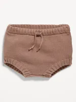 Sweater-Knit Organic-Cotton Bloomer Shorts for Baby