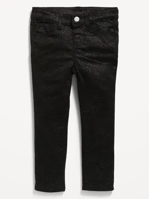 Black Side Chain Button Flare Pants