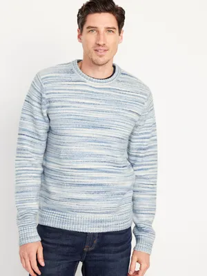 Space-Dye Crew-Neck Sweater for Men