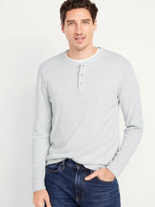 Long-Sleeve Thermal-Knit Performance Henley