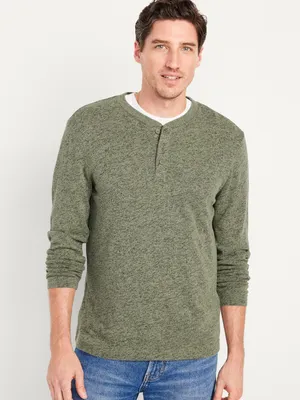 Long-Sleeve Henley T-Shirt for Men