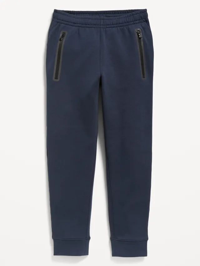 High-Waisted Dynamic Fleece Zip-Pocket Wide-Leg Sweatpants for