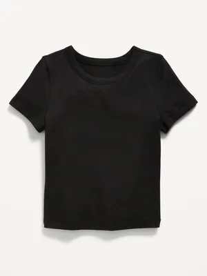 Fitted Crew-Neck T-Shirt for Girls