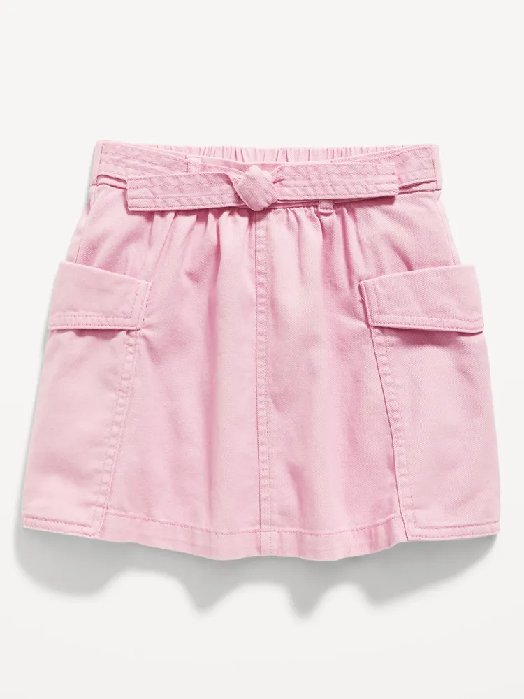 Belted Cargo Skirt for Toddler Girls